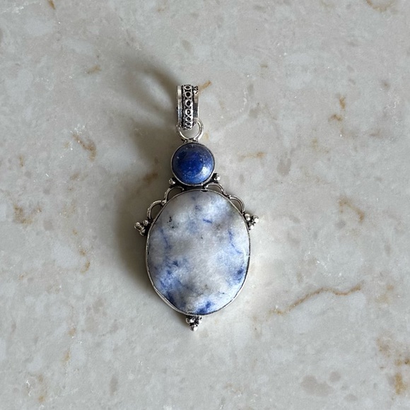 NWOT Sundance Coldwater Pendant Lapis Lazuli Sodalite Sterling Silver